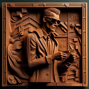 3D модель St Войдите в матрицу игра (STL)